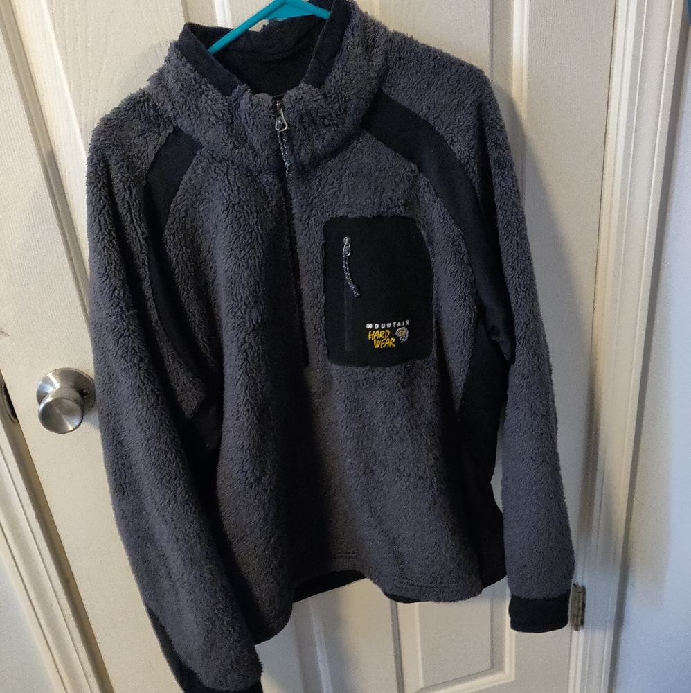 Mens mountain hardwear fleece jacket